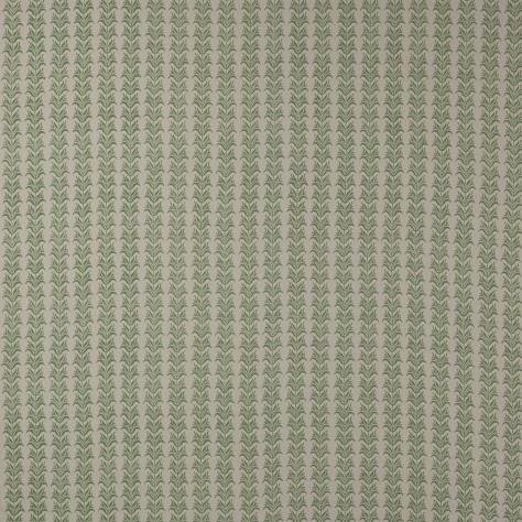 Colefax & Fowler  Ashmead Fabrics Birch Stripe Fabric - Green - F4752-01 - Image 1