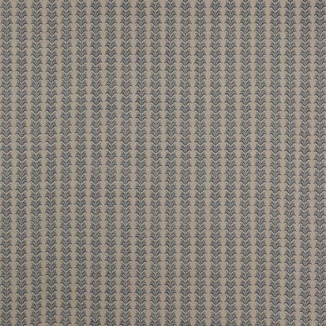 Colefax & Fowler  Ashmead Fabrics Birch Stripe Fabric - Navy Blue - F4752-02 - Image 1