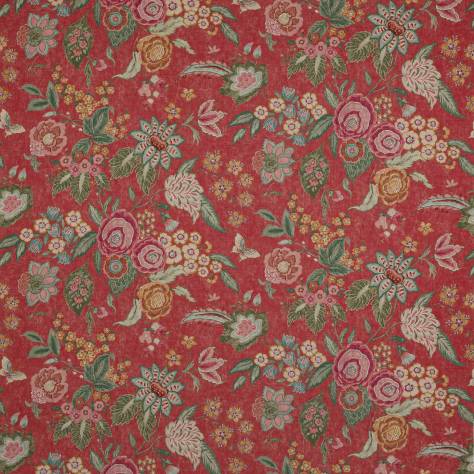 Colefax & Fowler  Cristabel Fabrics Emmeline Fabric - Red - F4775-03 - Image 1