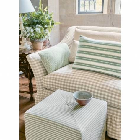 Colefax & Fowler  Lamorna Fabrics Hardy Stripe Fabric - Leaf Green - F4760-06 - Image 2