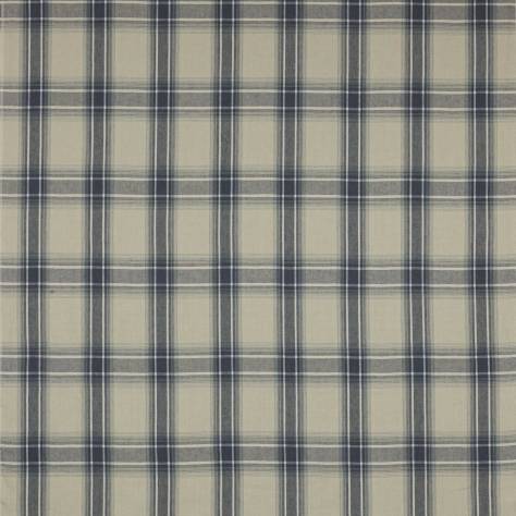 Colefax & Fowler  Lamorna Fabrics Lamorna Check Fabric - Navy - F4761-01