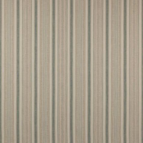 Colefax & Fowler  Lamorna Fabrics Porth Stripe Fabric - Aqua/Beige - F4766-03