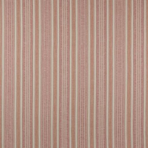 Colefax & Fowler  Lamorna Fabrics Porth Stripe Fabric - Red - F4766-04 - Image 1