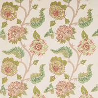 Jessamine Fabric - Pink/Leaf