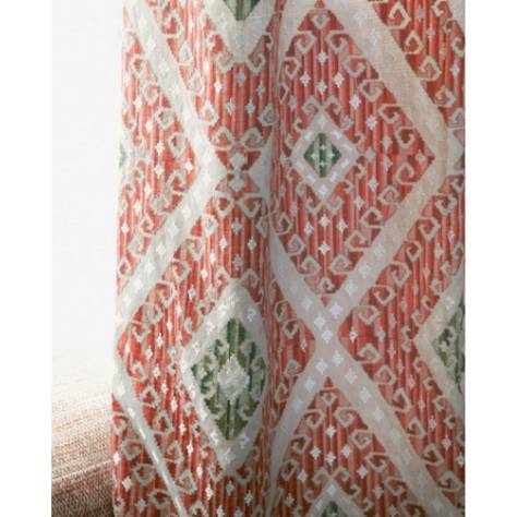 Colefax & Fowler  Braganza Fabrics Rowley Fabric - Red/Green - F4798-01 - Image 3