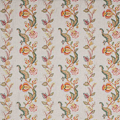 Colefax & Fowler  Braganza Fabrics Ariadne Fabric - Red/Green - F4813-02 - Image 1