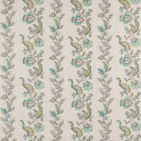 Colefax & Fowler  Braganza Fabrics Ariadne Fabric - Aqua - F4813-03 - Image 1