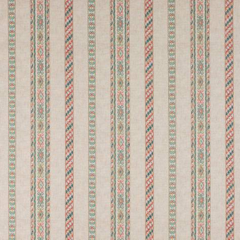 Colefax & Fowler  Braganza Fabrics Tait Stripe Fabric - Multi - F4817-01