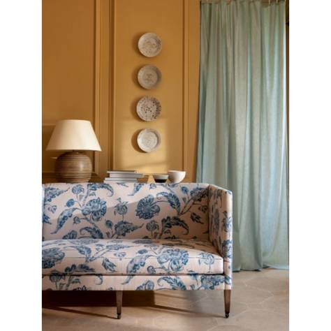 Colefax & Fowler  Liliana Sheers Fabrics Staveley Fabric - Old Blue - F4805-01