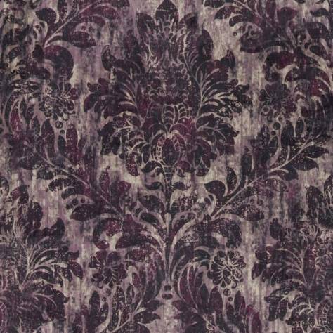 Utopia Classic Velvets Fabrics Chaucer Fabric - Aubergine - CHAUCERAUBERGINE - Image 1