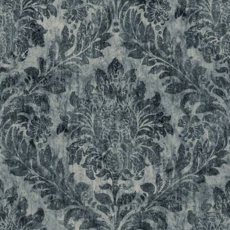 Utopia Classic Velvets Fabrics Chaucer Fabric - Cyan - CHAUCERCYAN - Image 1