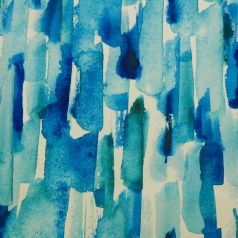 Utopia Contemporary Velvets Fabrics Impasto Fabric - Blue - IMPASTOBLUE - Image 1