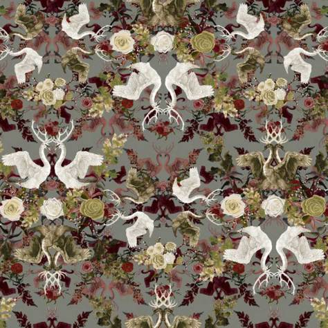 Utopia Curious Creatures Fabrics Swansong Fabric - Enchanting - SWANSONGENCHANTING - Image 1