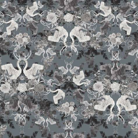 Utopia Curious Creatures Fabrics Swansong Fabric - Tranquility - SWANSONGTRANQUILITY