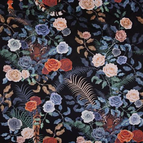 Utopia Earth Odyssey by Becca Who Fabrics Bengal Rose Garden Fabric - Fierce - bengal-rose-garden-fierce - Image 1