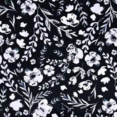 Utopia Blanc Noir Fabrics Flanders Fabric - Black - FLANDERSBLACK - Image 1