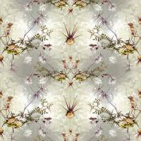 Wild Thistles Fabric - Flax/Ash