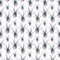 Egyptian Thistle Fabric - Teal/Violet