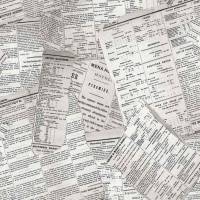 Gazette Fabric - Newsprint