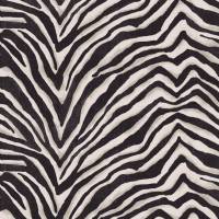 Terranea Zebra Fabric - Ebony