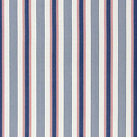 Ralph Lauren Signature Country and Coast Fabrics Springhouse Stripe Fabric - Flag - FRL046/01