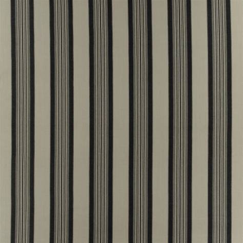 Ralph Lauren Signature Trading Post II Fabrics Tack House Stripe Fabric - Black - FRL5137/01 - Image 1
