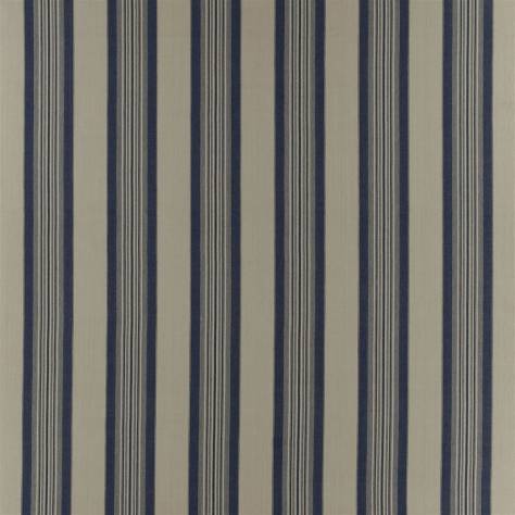 Ralph Lauren Signature Trading Post II Fabrics Tack House Stripe Fabric - Indigo - FRL5137/02