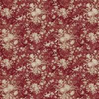 Eliza Floral Fabric - Sunbaked Red