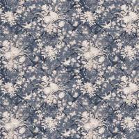 Eliza Floral Fabric - Vintage Blue