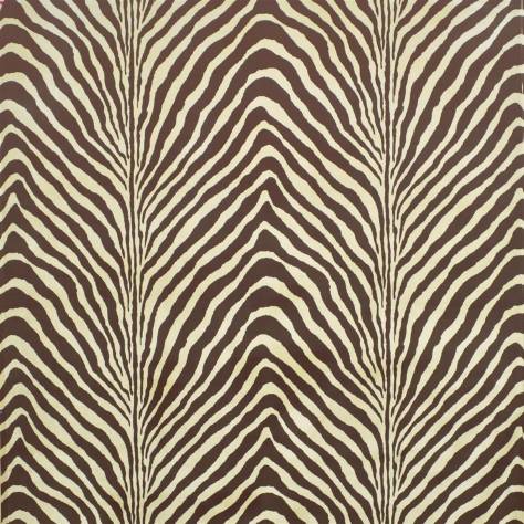 Ralph Lauren Palazzo Fabrics Bartlett Zebra Fabric - Chestnut - FRL5186/01