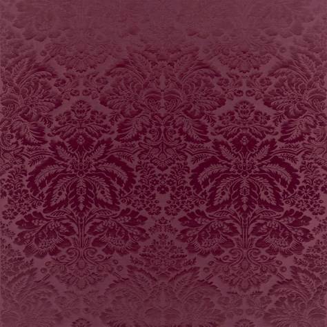 Ralph Lauren Palazzo Fabrics Tarleton Damask Fabric - Burgundy - FRL5154/01