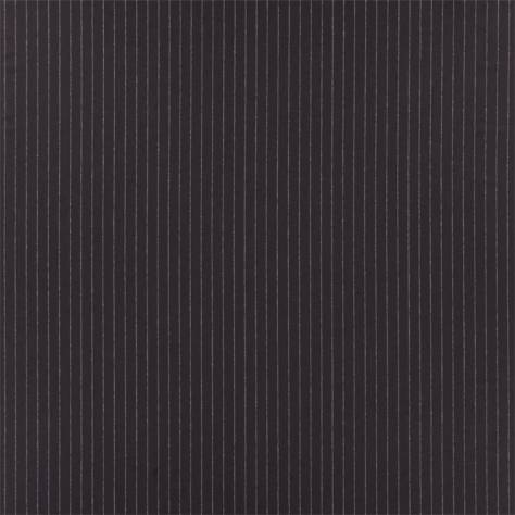 Ralph Lauren Park Row Fabrics Ashby Stripe Fabric - Black - FRL5178/02