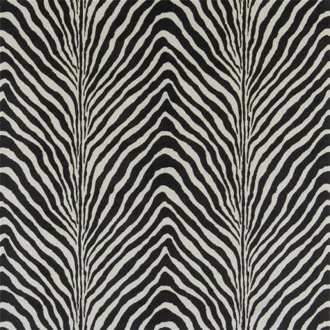 Ralph Lauren Park Row Fabrics Bartlett Zebra Fabric - Black - FRL5186/02