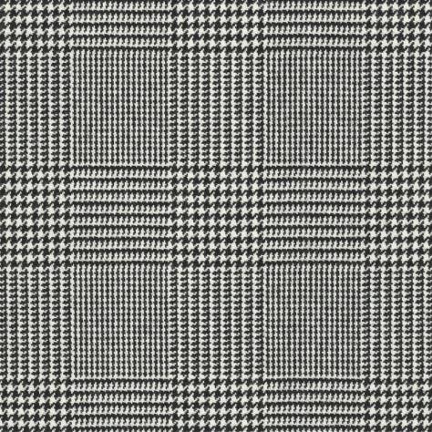 Ralph Lauren Park Row Fabrics Barit Glen Plaid Fabric - Black/White - FRL5232/01