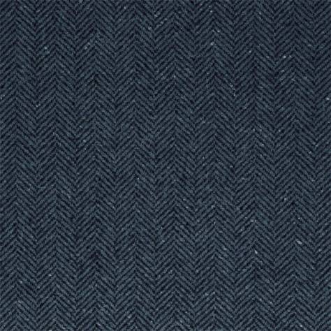 Ralph Lauren Haberdashery Fabrics Stoneleigh Herringbone Fabric - Midnight - FRL5173/09