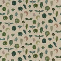 A Leaf Study Fabric - Linen