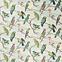 Parrot Aviary Fabric - Sky Blue