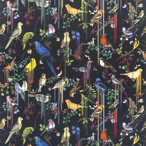 Christian Lacroix Histoires Naturelle Fabrics Birds Sinfonia Fabric - Crepuscule - FCL7024/02