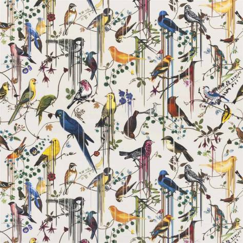 Christian Lacroix Histoires Naturelle Fabrics Birds Sinfonia Fabric - Jonc - FCL7024/03