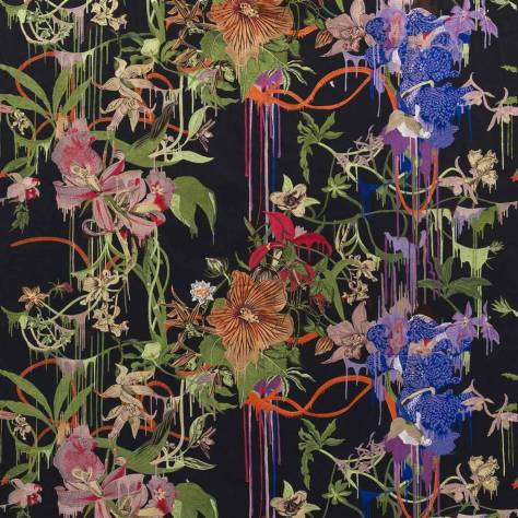 Christian Lacroix Histoires Naturelle Fabrics Orchids Fantasia Craft Fabric - Crepuscule - FCL7033/01