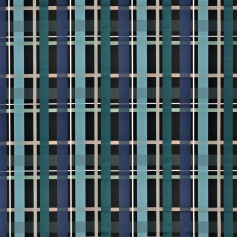 Christian Lacroix Paradis Barbares Fabrics L'Entrelac Fabric - Bleu Paon - FCL7045/01 - Image 1