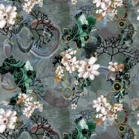 Algae Bloom Fabric - Graphite