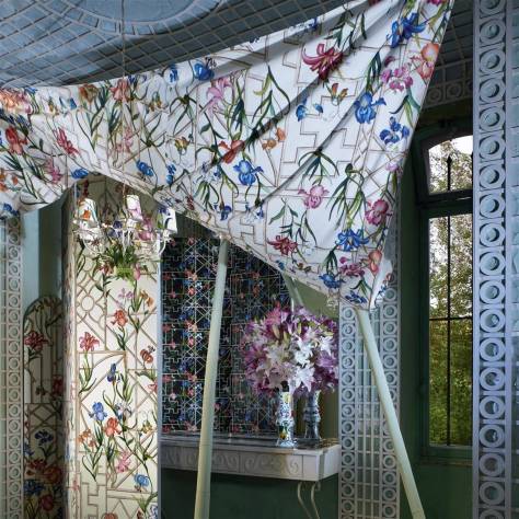 Christian Lacroix Lacroix Stravaganza Fabrics Fretwork Garden Fabric - Jais - FCL7070/02