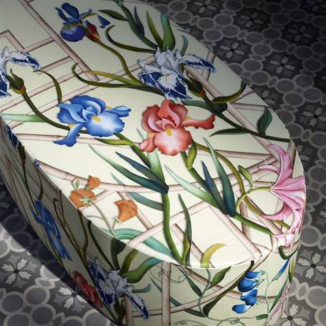 Christian Lacroix Lacroix Stravaganza Fabrics Fretwork Garden Fabric - Azur - FCL7070/01 - Image 3