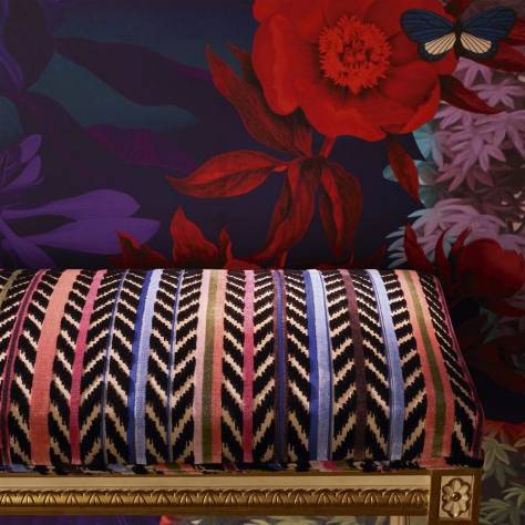 Christian Lacroix Lacroix Stravaganza Fabrics Jaipur Stripe Fabric - Azur - FCL7078/01 - Image 2
