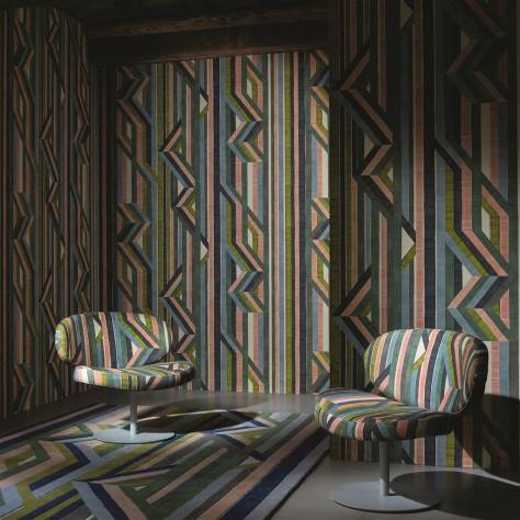 Christian Lacroix Pele-Mele Fabrics Reflets Sur Le Rhone Fabric - Vert Riziere - FCL7081/01