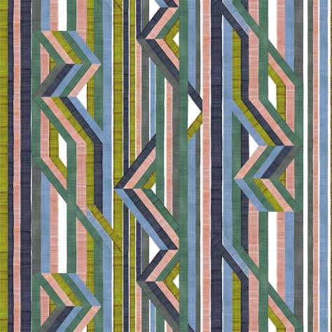 Christian Lacroix Pele-Mele Fabrics Reflets Sur Le Rhone Fabric - Vert Riziere - FCL7081/01 - Image 1