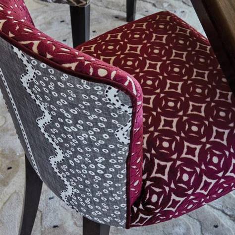 William Yeoward Delcia Fabrics Brocatello Fabric - Indigo - FWY8034/01