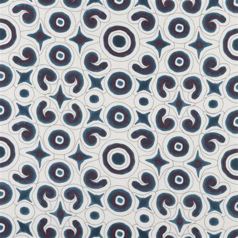 William Yeoward Banjara Fabrics Chikankari Fabric - Indigo - FWY8084/01