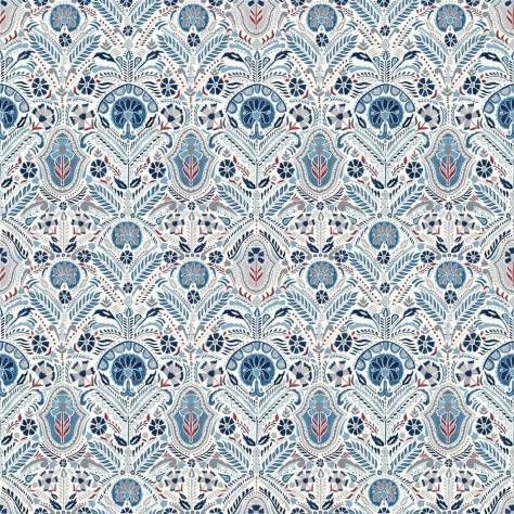 William Yeoward Banjara Fabrics Lustleigh Fabric - Indigo - FWY8077/01